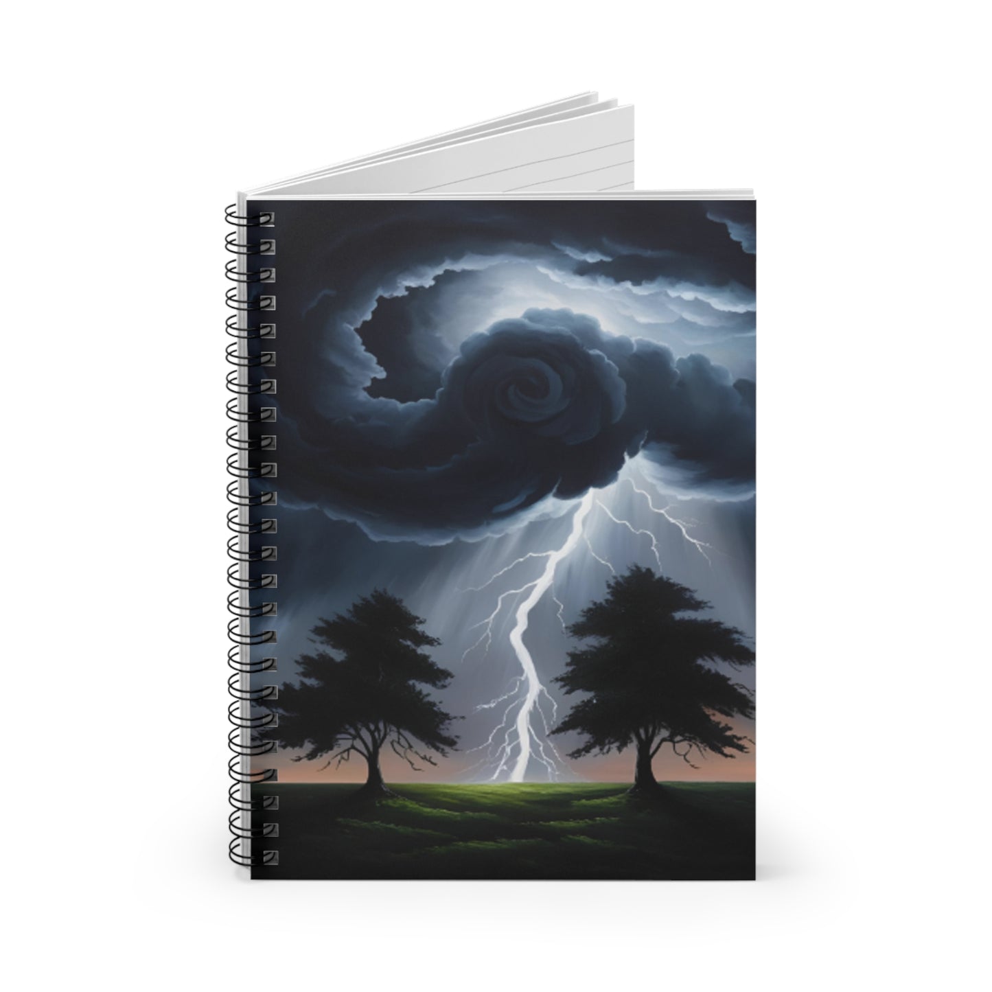 Twin Flame Storm Spiral Notebook