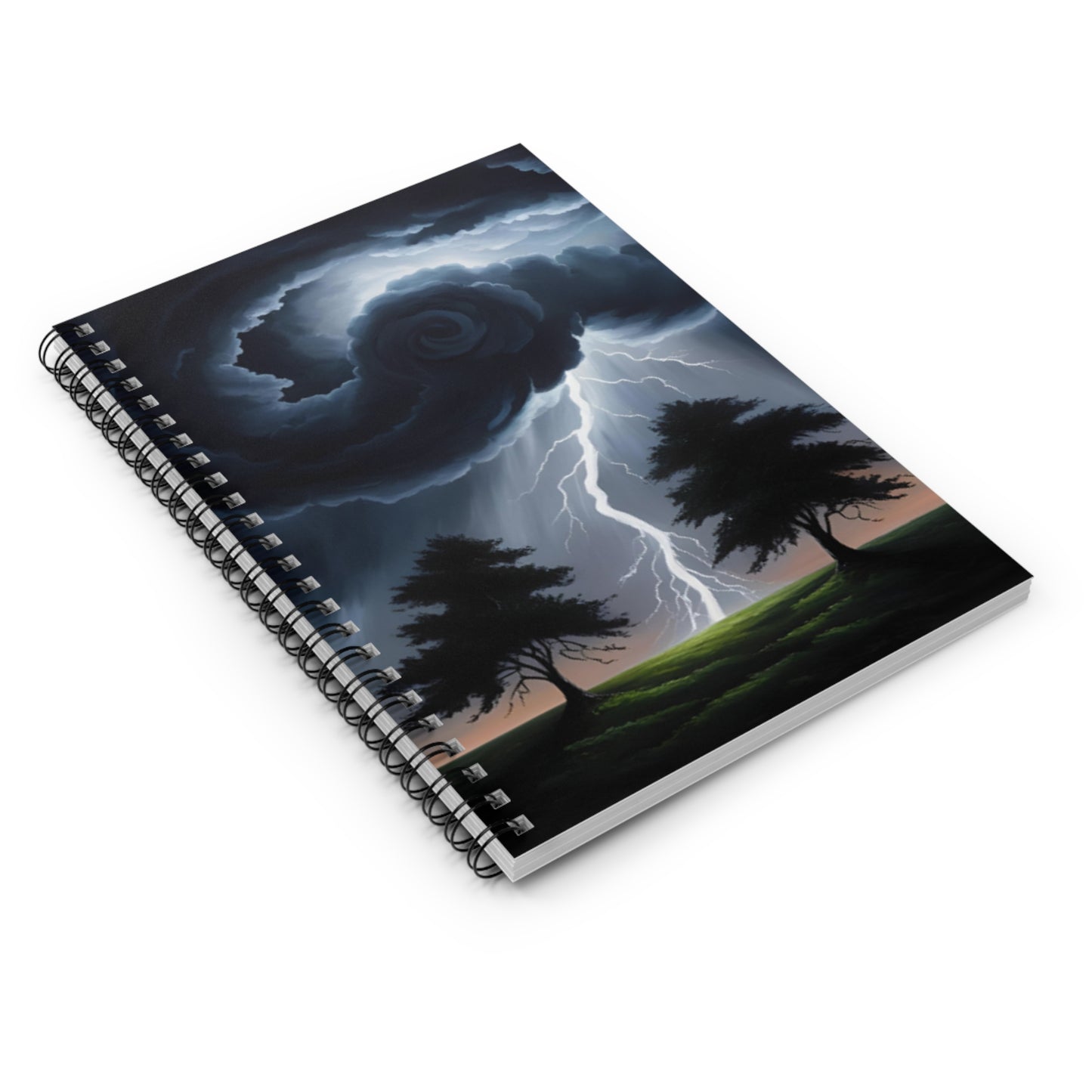Twin Flame Storm Spiral Notebook