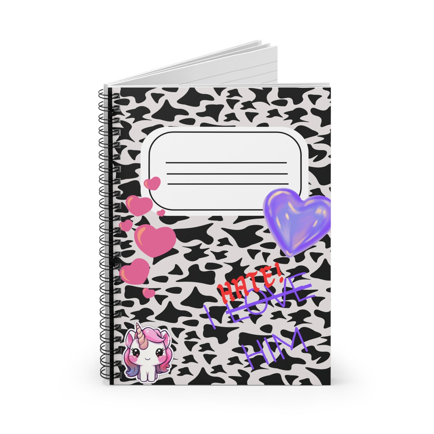 I HATE LOVE HIM Spiral Notebook