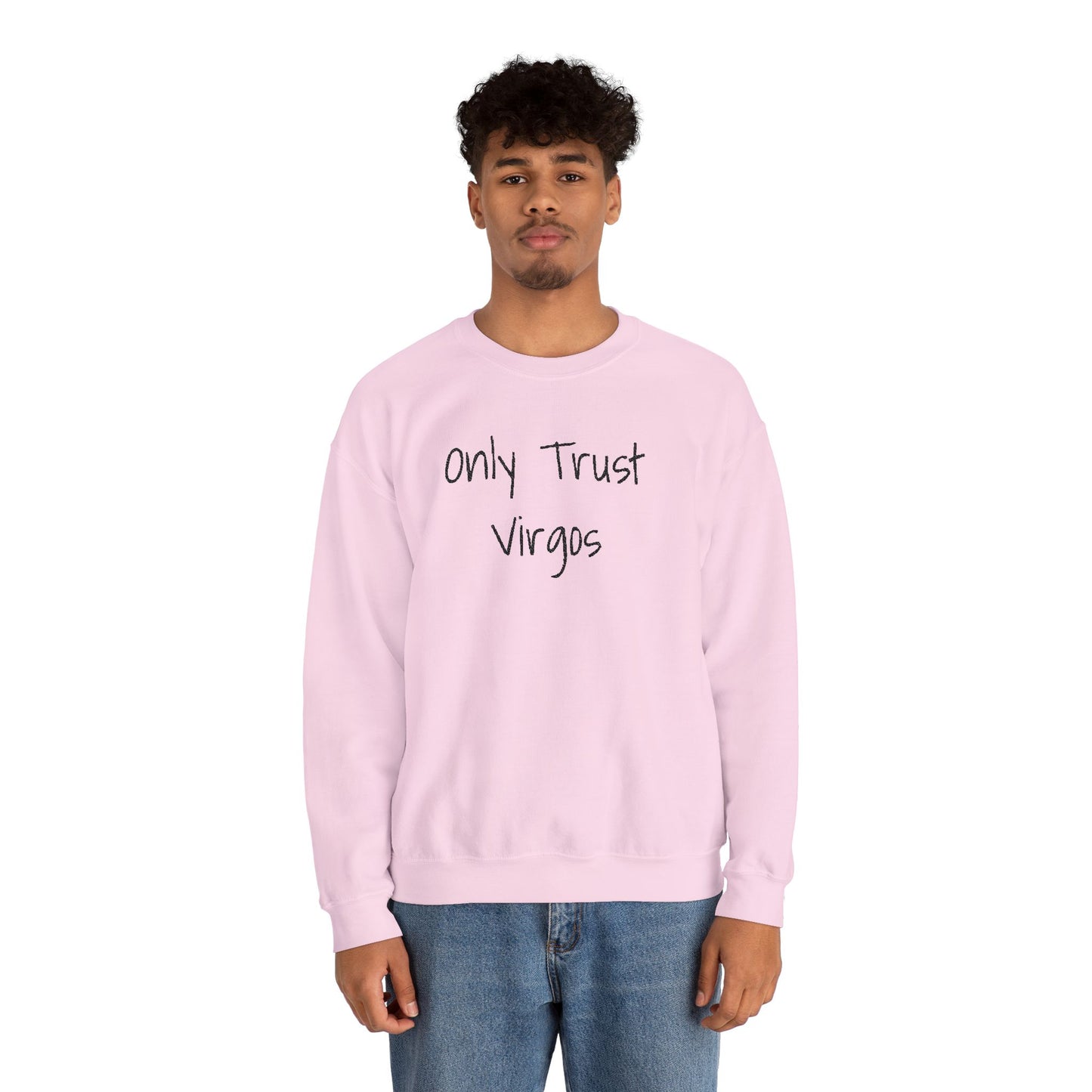 Only Trust Virgos Unisex Heavy Blend Crewneck Sweatshirt