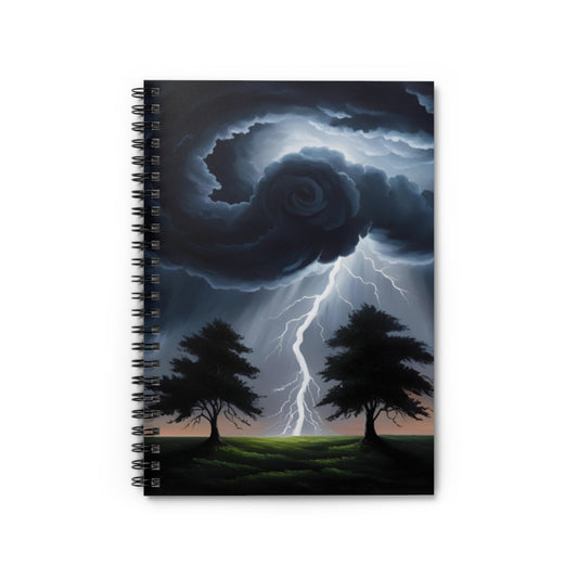 Twin Flame Storm Spiral Notebook