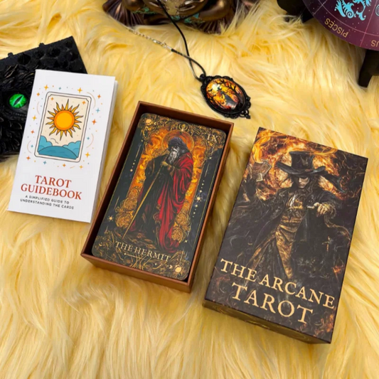 Magic Arcana Tarot Deck – 78 Card Traditional Tarot Set | Divination & Fortune Telling Deck with Guide